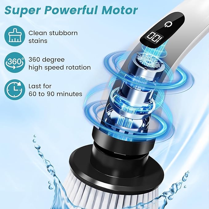 TurboScrub 9-Head Rechargeable Spin Brush