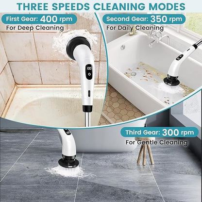 TurboScrub 9-Head Rechargeable Spin Brush