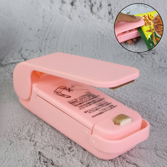 7675 Mini Sealing Machine Plastic Bag Sealer Portable Mini Super Seal Packing Plastic Bag Tool Sealing Machine Hand Held Heat (1pc)