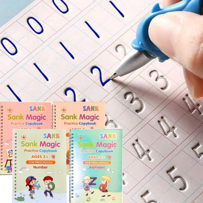 Magic Reusable Handwriting Practice Book Set for Kids