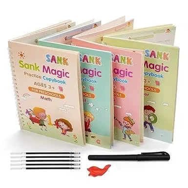 Magic Reusable Handwriting Practice Book Set for Kids